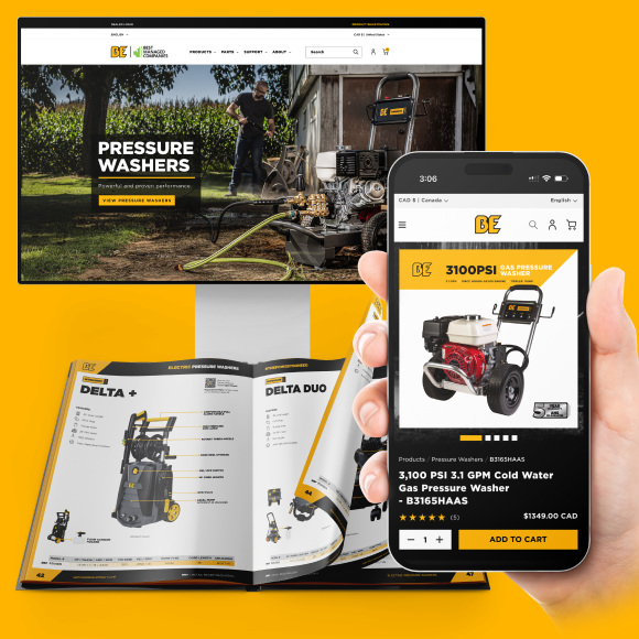 BE Power Equipment: Performance-Driven Design and Shopify Development