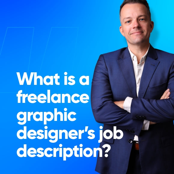 What is a freelance graphic designer's job description?