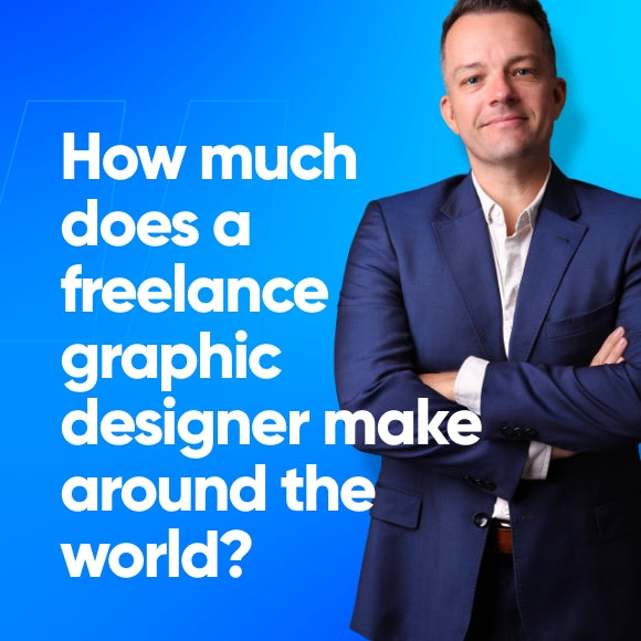 How much does a freelance graphic designer make around the world?