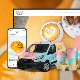 Bistro Morgan Brand Identity Design, Vehicle Wrap Design, Packaging Design and Menu Design by Scott Luscombe of Creatibly