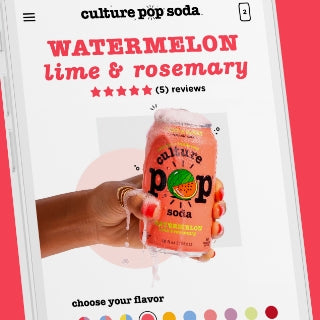 Culture Pop Soda Shopify Design and Development Project