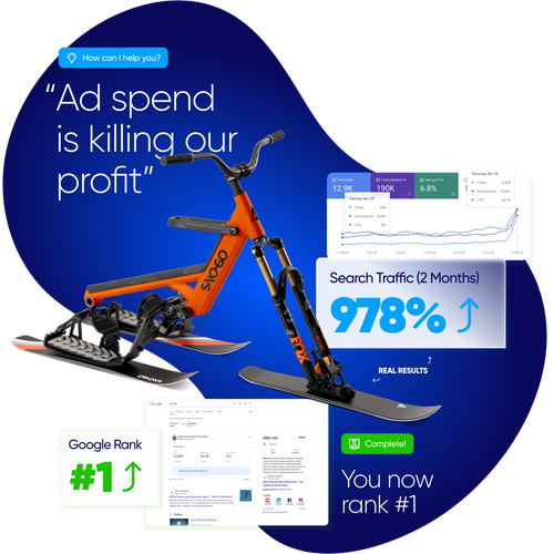 Search Engine Optimization service with proof of ranking and traffic