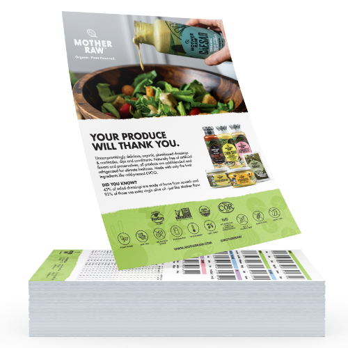 Mother Raw Sell Sheet Design by Scott Luscombe Creatibly